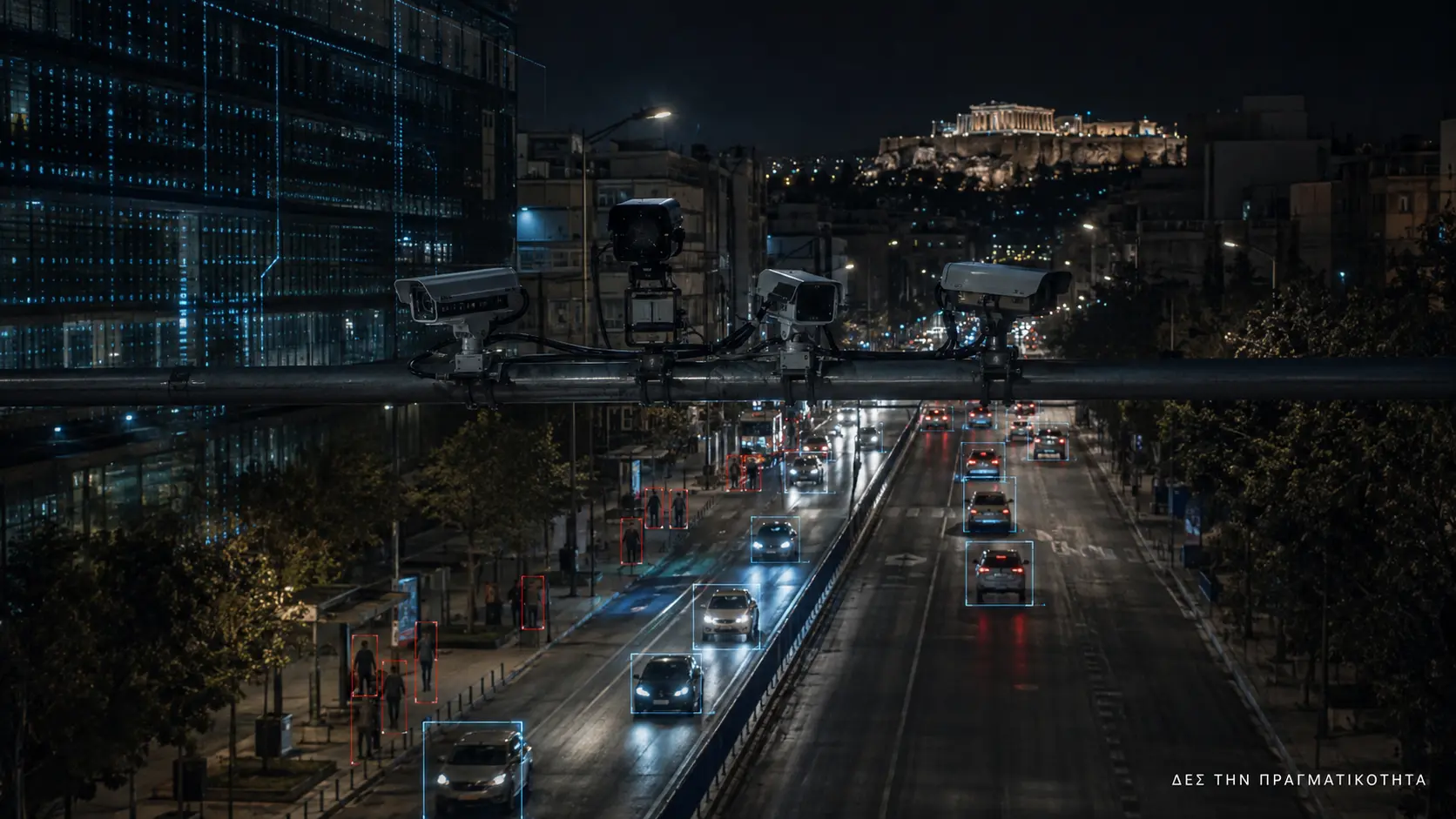 AI κάμερες στην Ελλάδα: ο δρόμος προς την ασφάλεια ή ένα μόνιμο ψηφιακό αρχείο; · Κεντρική εικόνα · Δες την Πραγματικότητα AI κάμερες στην Ελλάδα: ο δρόμος προς την ασφάλεια ή ένα μόνιμο ψηφιακό αρχείο; · Κεντρική εικόνα · Δες την Πραγματικότητα