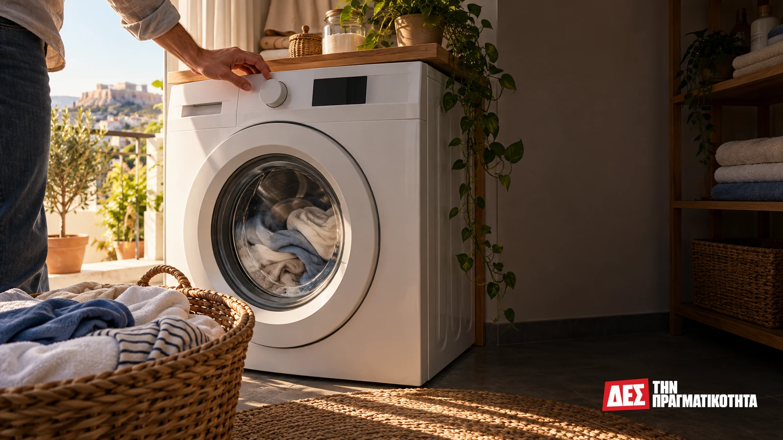 Πλυντήριο Eco 40 έως 60: γιατί οι περισσότερες ώρες δεν λένε όλη την αλήθεια · Εικαστική σκηνή επιλογής προγράμματος πλυντηρίου · Δες την Πραγματικότητα