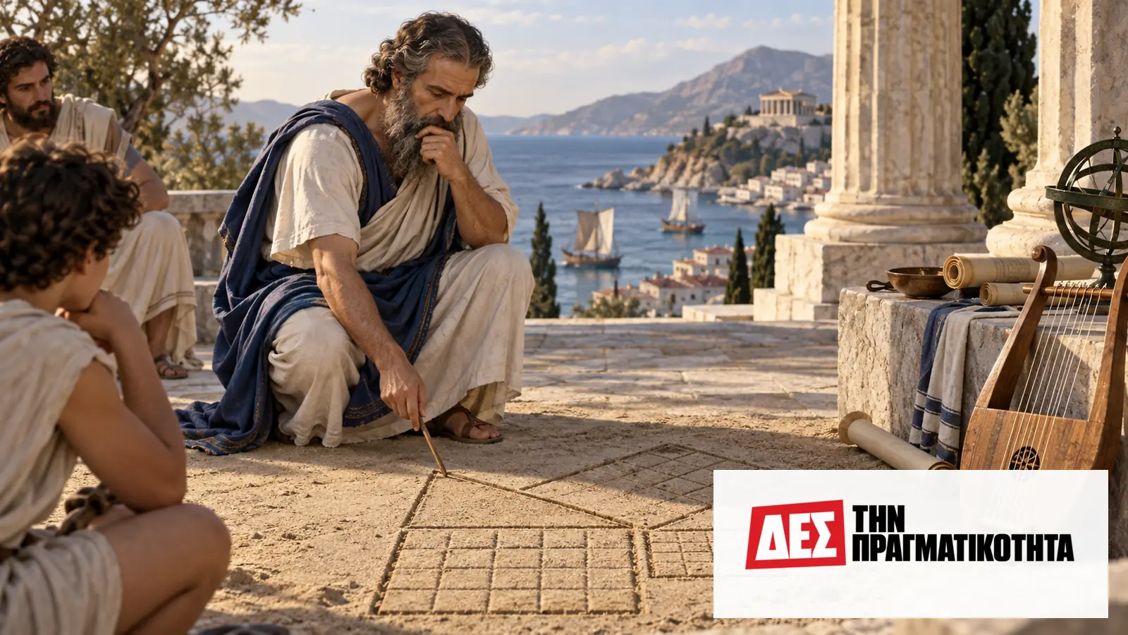 Πυθαγόρας: τι γνωρίζουμε πραγματικά για τον άνθρωπο πίσω από το θεώρημα · Προηγούμενη κεντρική εικόνα: εικαστική αναπαράσταση, όχι βεβαιωμένη όψη του προσώπου · Δες την Πραγματικότητα Πυθαγόρας: τι γνωρίζουμε πραγματικά για τον άνθρωπο πίσω από το θεώρημα · Προηγούμενη κεντρική εικόνα: εικαστική αναπαράσταση, όχι βεβαιωμένη όψη του προσώπου · Δες την Πραγματικότητα