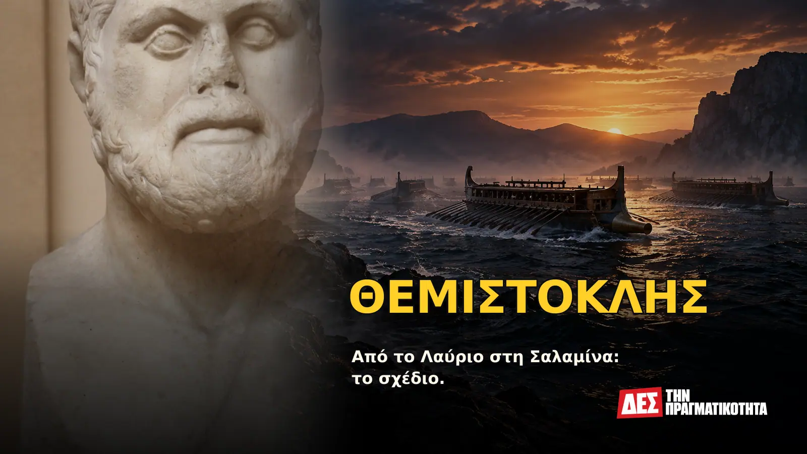 Θεμιστοκλής: εγκατέλειψε την Αθήνα, παγίδευσε τον Ξέρξη και έσωσε την Ελλάδα στη Σαλαμίνα · Προηγούμενο εξώφυλλο με ιστορικό τεκμήριο ή συμβολική σκηνή · Δες την Πραγματικότητα Θεμιστοκλής: εγκατέλειψε την Αθήνα, παγίδευσε τον Ξέρξη και έσωσε την Ελλάδα στη Σαλαμίνα · Προηγούμενο εξώφυλλο με ιστορικό τεκμήριο ή συμβολική σκηνή · Δες την Πραγματικότητα
