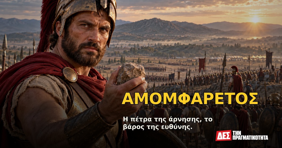 Αμομφάρετος: ο Σπαρτιάτης που αρνήθηκε να φύγει, όταν όλοι οι άλλοι μετακινούνταν · Υποθετική φωτορεαλιστική αναπαράσταση: ΑΜΟΜΦΑΡΕΤΟΣ, με σκηνές από τη ζωή · Δες την Πραγματικότητα Αμομφάρετος: ο Σπαρτιάτης που αρνήθηκε να φύγει, όταν όλοι οι άλλοι μετακινούνταν · Υποθετική φωτορεαλιστική αναπαράσταση: ΑΜΟΜΦΑΡΕΤΟΣ, με σκηνές από τη ζωή · Δες την Πραγματικότητα