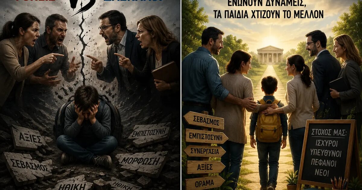 Γονείς VS Δάσκαλοι: όταν οι μεγάλοι πολεμούν, τα παιδιά χάνουν το μέλλον τους · Κεντρική εικόνα · Δες την Πραγματικότητα Γονείς VS Δάσκαλοι: όταν οι μεγάλοι πολεμούν, τα παιδιά χάνουν το μέλλον τους · Κεντρική εικόνα · Δες την Πραγματικότητα