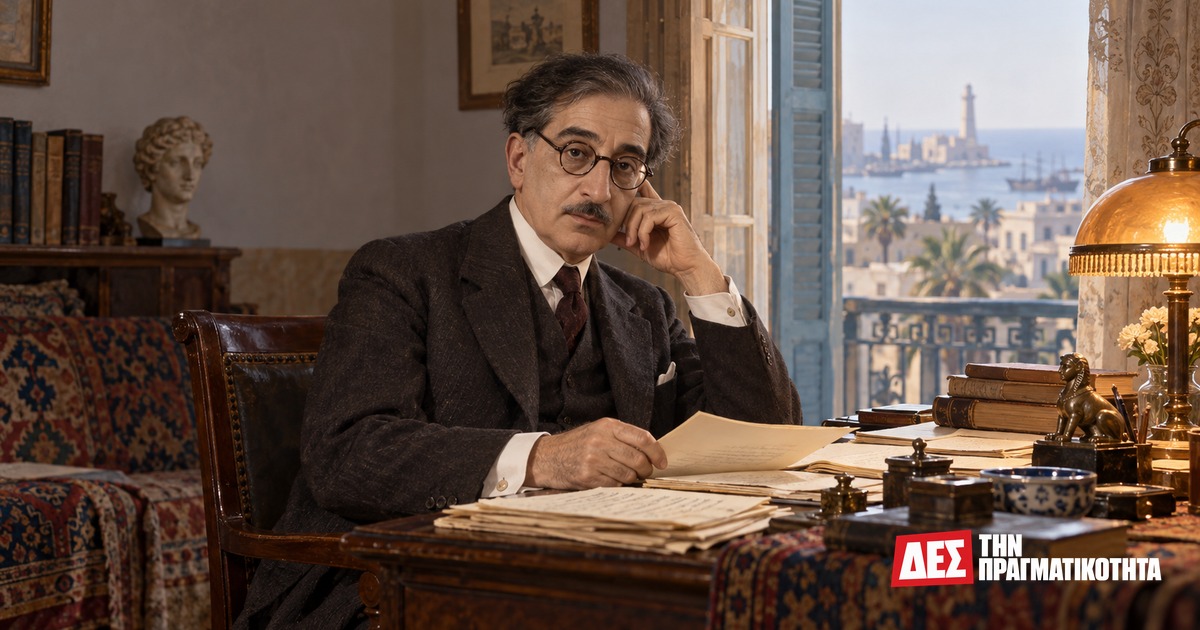 Κωνσταντίνος Καβάφης: η Αλεξάνδρεια, τα ποιήματα και η αργή κατάκτηση της παγκόσμιας φωνής · αναγνωρίσιμο εικαστικό πορτρέτο του Κ · Δες την Πραγματικότητα Κωνσταντίνος Καβάφης: η Αλεξάνδρεια, τα ποιήματα και η αργή κατάκτηση της παγκόσμιας φωνής · αναγνωρίσιμο εικαστικό πορτρέτο του Κ · Δες την Πραγματικότητα