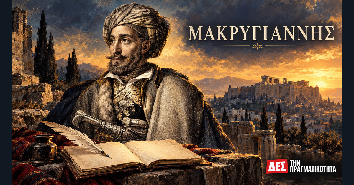 Μακρυγιάννης: από τις πληγές του Αγώνα στο χαρτί που έλεγχε την εξουσία · ιστορική εικονογράφηση με αναφορά στη λιθογραφία του Karl Krazeisen (1828) · Δες την Πραγματικότητα Μακρυγιάννης: από τις πληγές του Αγώνα στο χαρτί που έλεγχε την εξουσία · ιστορική εικονογράφηση με αναφορά στη λιθογραφία του Karl Krazeisen (1828) · Δες την Πραγματικότητα