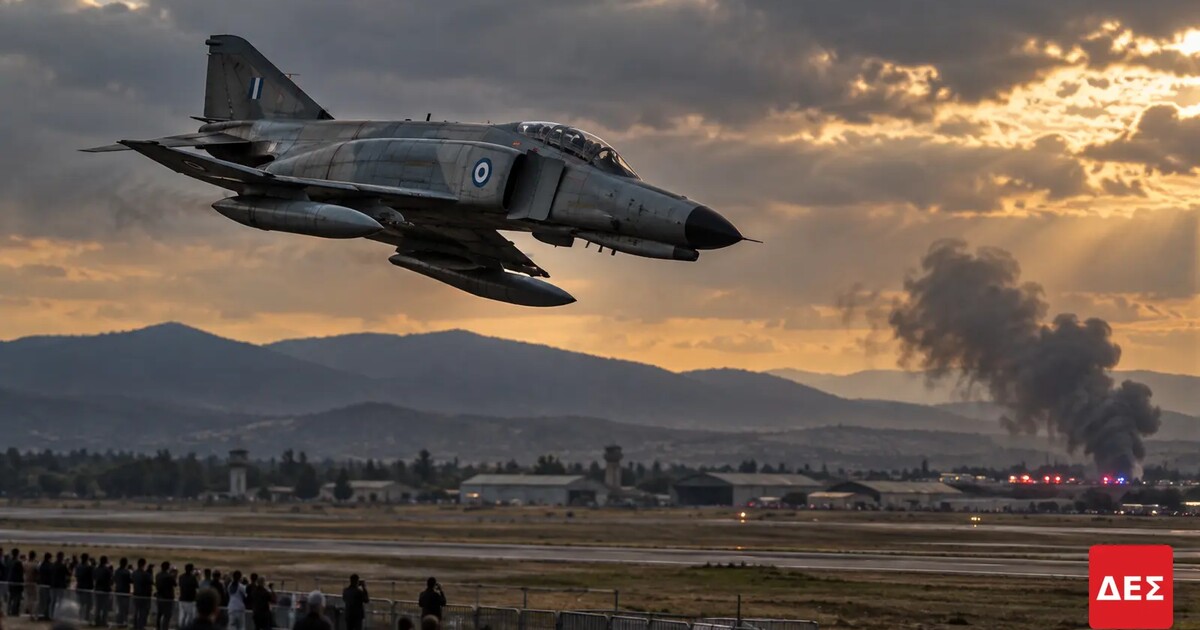 Phantom στην Τανάγρα: δύο πιλότοι νεκροί στο Athens Flying Week και οι απαντήσεις που λείπουν · Στρατιωτικό αεροσκάφος πετά χαμηλά πάνω από αεροδιάδρομο, με καπνό · Δες την Πραγματικότητα Phantom στην Τανάγρα: δύο πιλότοι νεκροί στο Athens Flying Week και οι απαντήσεις που λείπουν · Στρατιωτικό αεροσκάφος πετά χαμηλά πάνω από αεροδιάδρομο, με καπνό · Δες την Πραγματικότητα