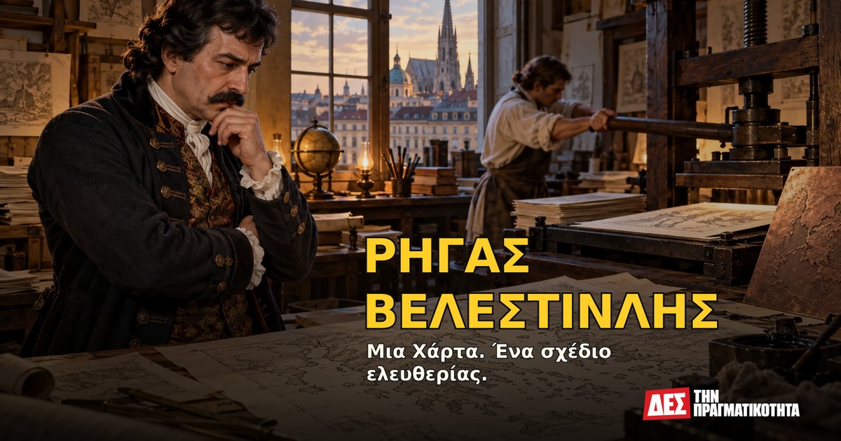 Ρήγας Βελεστινλής: ο Έλληνας που τύπωσε την ελευθερία, ένωσε τα Βαλκάνια και πλήρωσε με τη ζωή του · Υποθετική φωτορεαλιστική αναπαράσταση: ΡΗΓΑΣ ΒΕΛΕΣΤΙΝΛΗΣ, με σκηνές από τη ζωή · Δες την Πραγματικότητα Ρήγας Βελεστινλής: ο Έλληνας που τύπωσε την ελευθερία, ένωσε τα Βαλκάνια και πλήρωσε με τη ζωή του · Υποθετική φωτορεαλιστική αναπαράσταση: ΡΗΓΑΣ ΒΕΛΕΣΤΙΝΛΗΣ, με σκηνές από τη ζωή · Δες την Πραγματικότητα