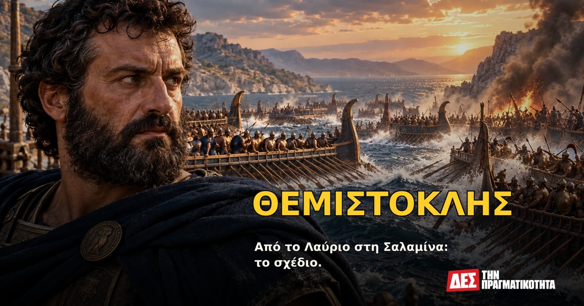 Θεμιστοκλής: εγκατέλειψε την Αθήνα, παγίδευσε τον Ξέρξη και έσωσε την Ελλάδα στη Σαλαμίνα · Υποθετική φωτορεαλιστική αναπαράσταση: ΘΕΜΙΣΤΟΚΛΗΣ, με σκηνές από τη ζωή · Δες την Πραγματικότητα Θεμιστοκλής: εγκατέλειψε την Αθήνα, παγίδευσε τον Ξέρξη και έσωσε την Ελλάδα στη Σαλαμίνα · Υποθετική φωτορεαλιστική αναπαράσταση: ΘΕΜΙΣΤΟΚΛΗΣ, με σκηνές από τη ζωή · Δες την Πραγματικότητα